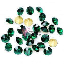 Diamante 100 buc de unghii 3D, DS028 Emerald 2,0mm 